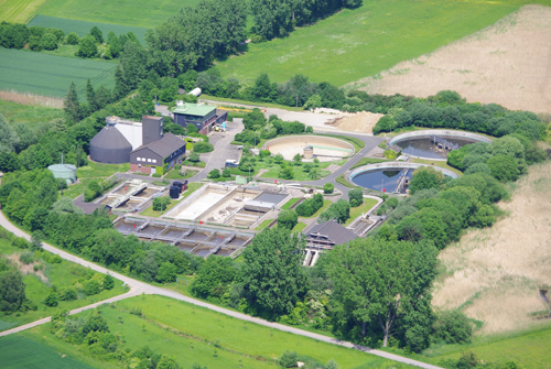 Klaerwerk Luftaufnahme